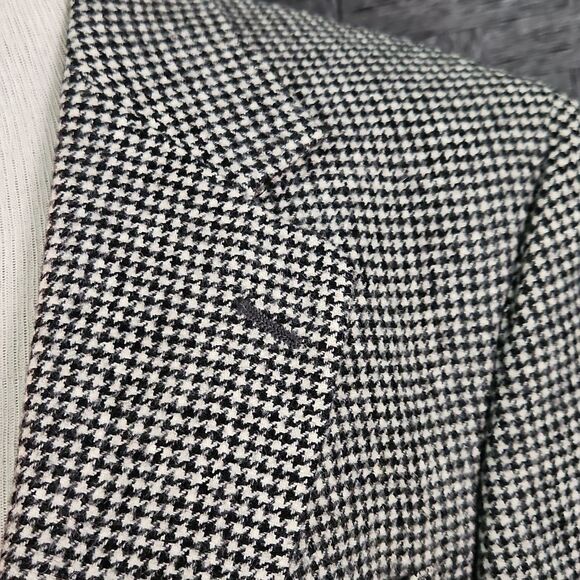 Vintage Brooks Bothers Houndstooth Camel Hair Sports Coat Blazer Jacket Size 41L - Picture 3 of 14